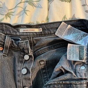 Levi’s Black Denim Ribcage Jeans